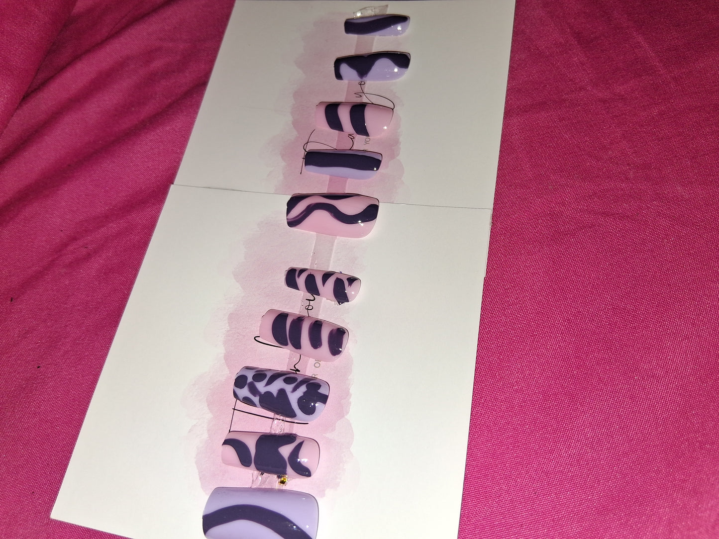 COCOMONEY NAILS CUSTOM 1 OF 1 GLUE ON PRESS ON COMES WITH FREE GIFTS #g14