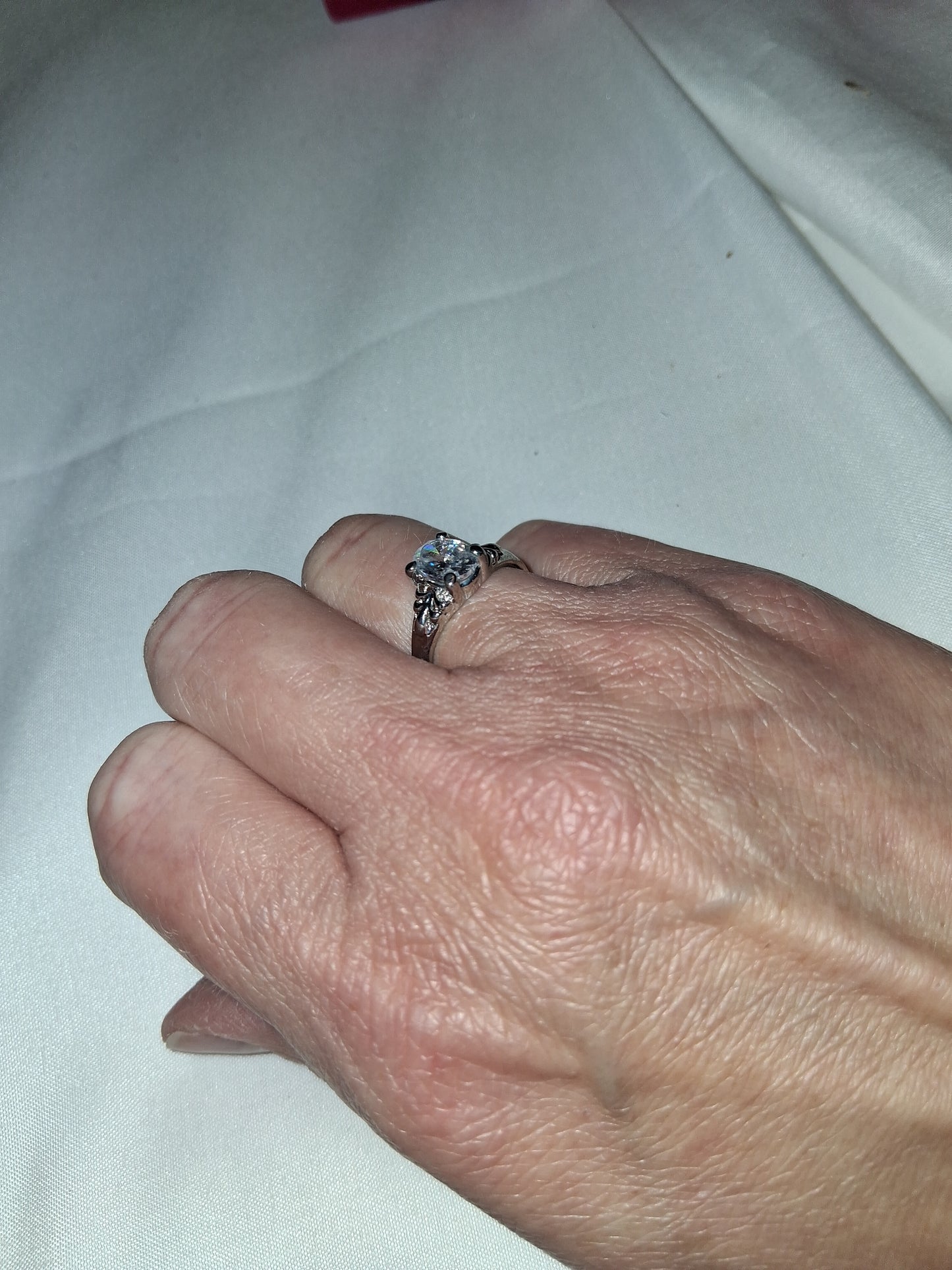 Silver plated Silver ring size 7