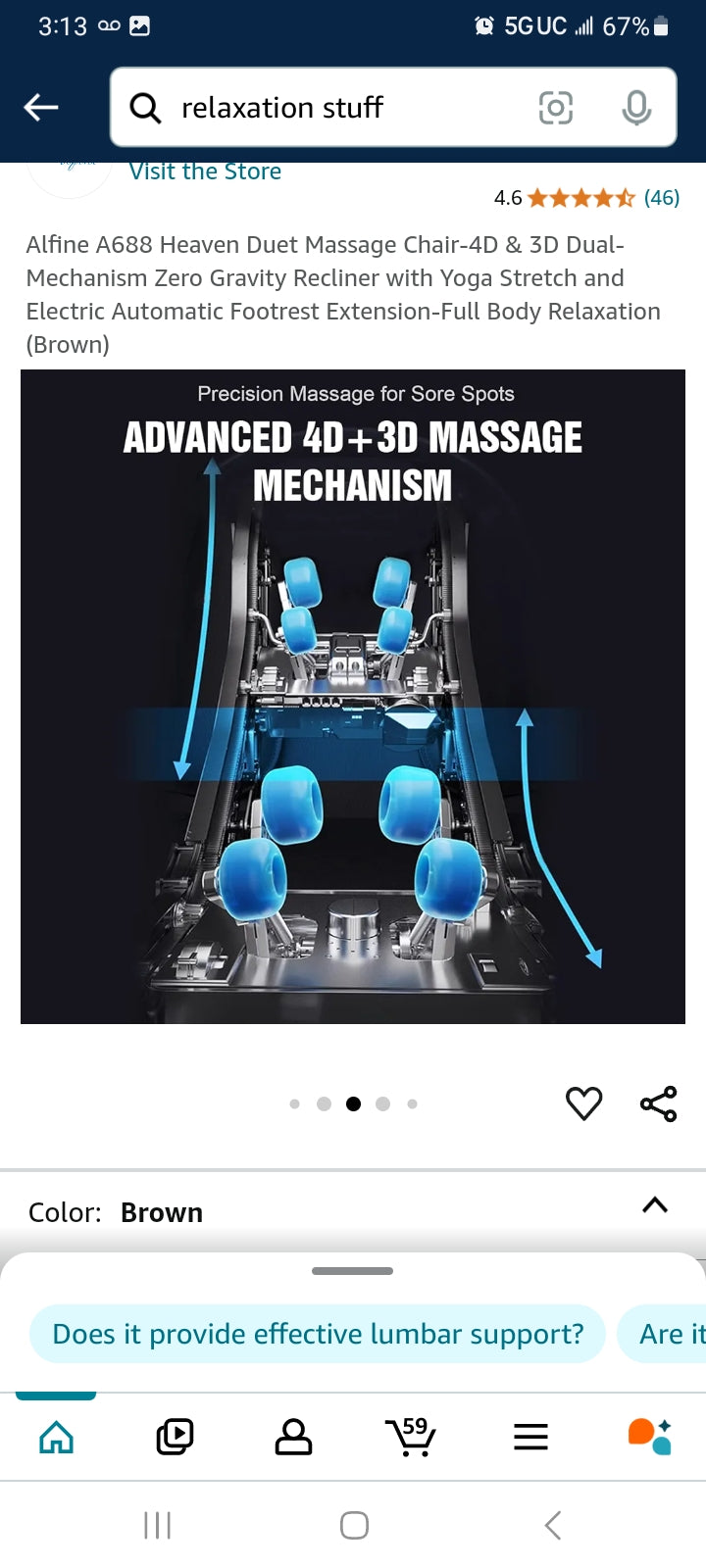 Heaven Duet Massage Chair-4D & 3D Dual-Mechanism Zero Gravity Recliner with Yoga Stretch and Electric Automatic Footrest Extension-Full Body Relaxation