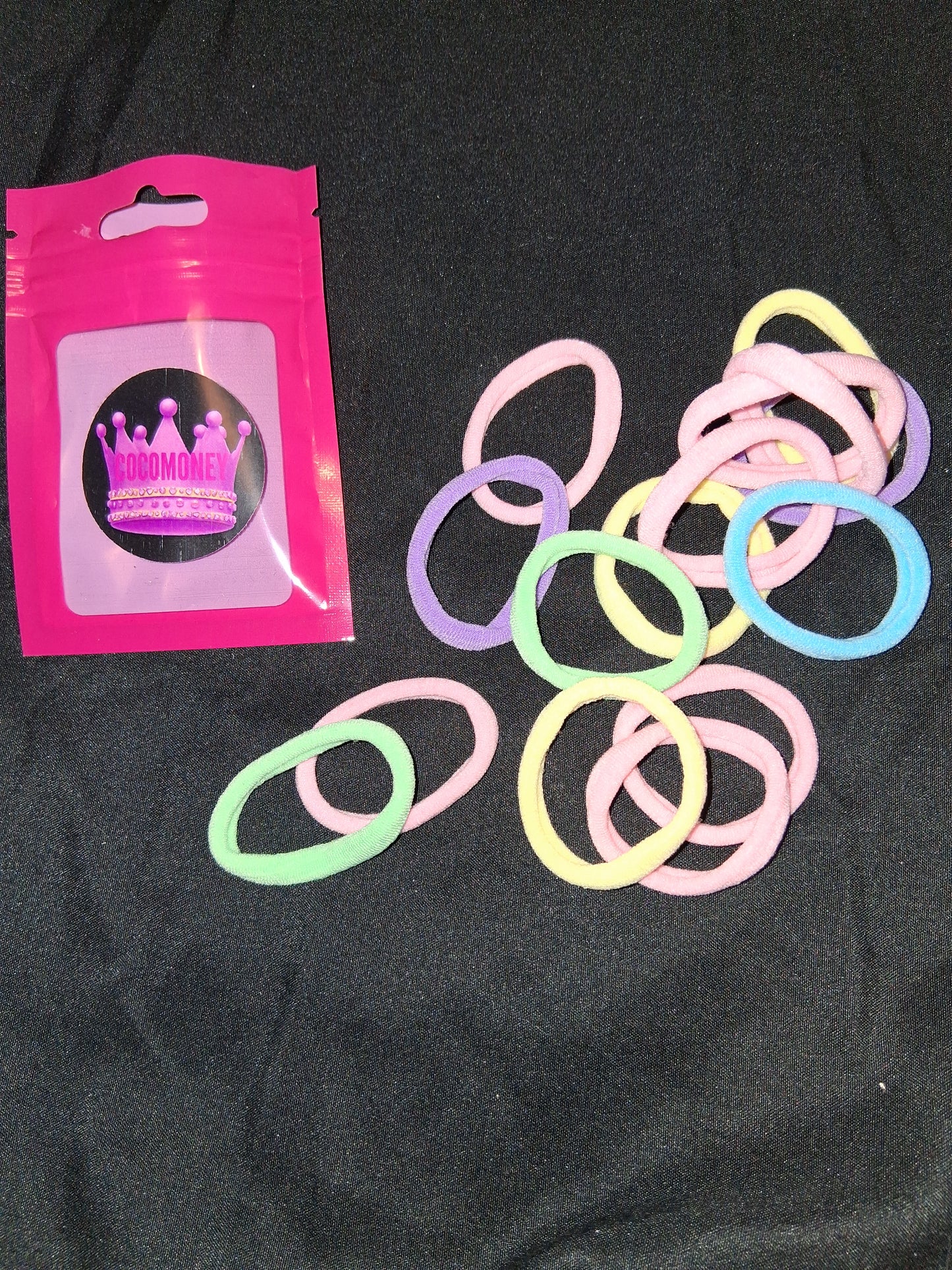 COCOMONEY HAIR TIES STRETCHY FABRIC