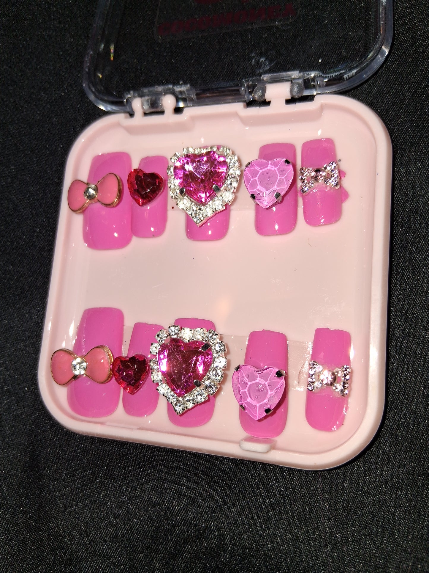 COCOMONEY NAILS CUSTOM ONE OF A KIND PIECES WITH NAIL BAG AND FREE GIFTS ACRYLIC