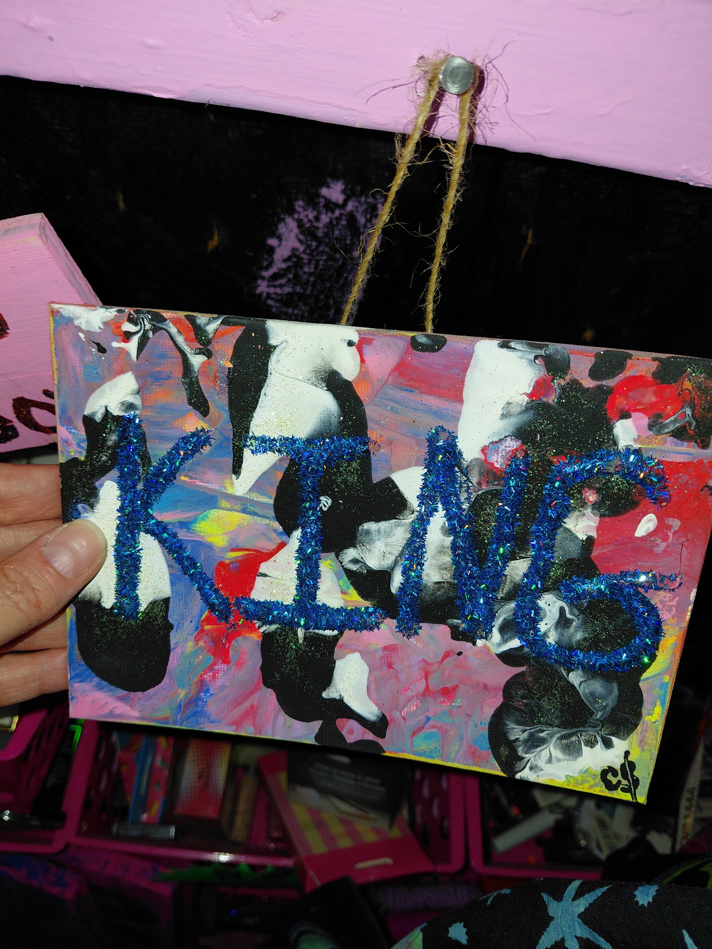 COCOMONEY ART King bling 1 OF 1 CUSTOM PIECE BY COCOMONEY painting on canvas