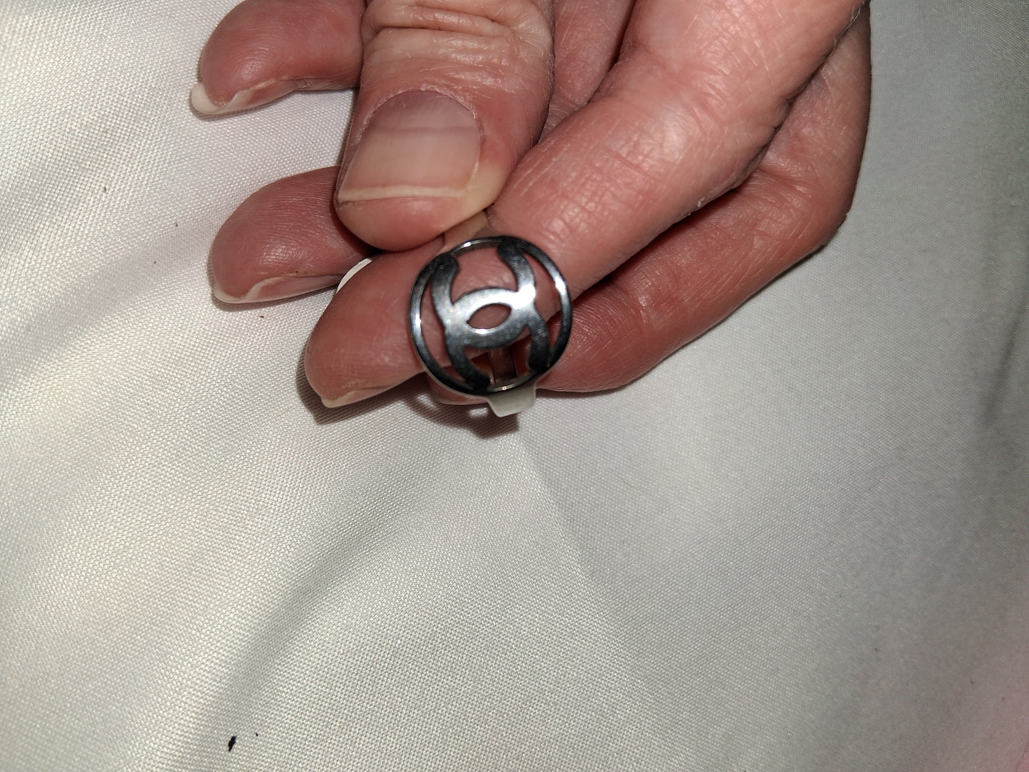 Unisex stainless steel ring size 9