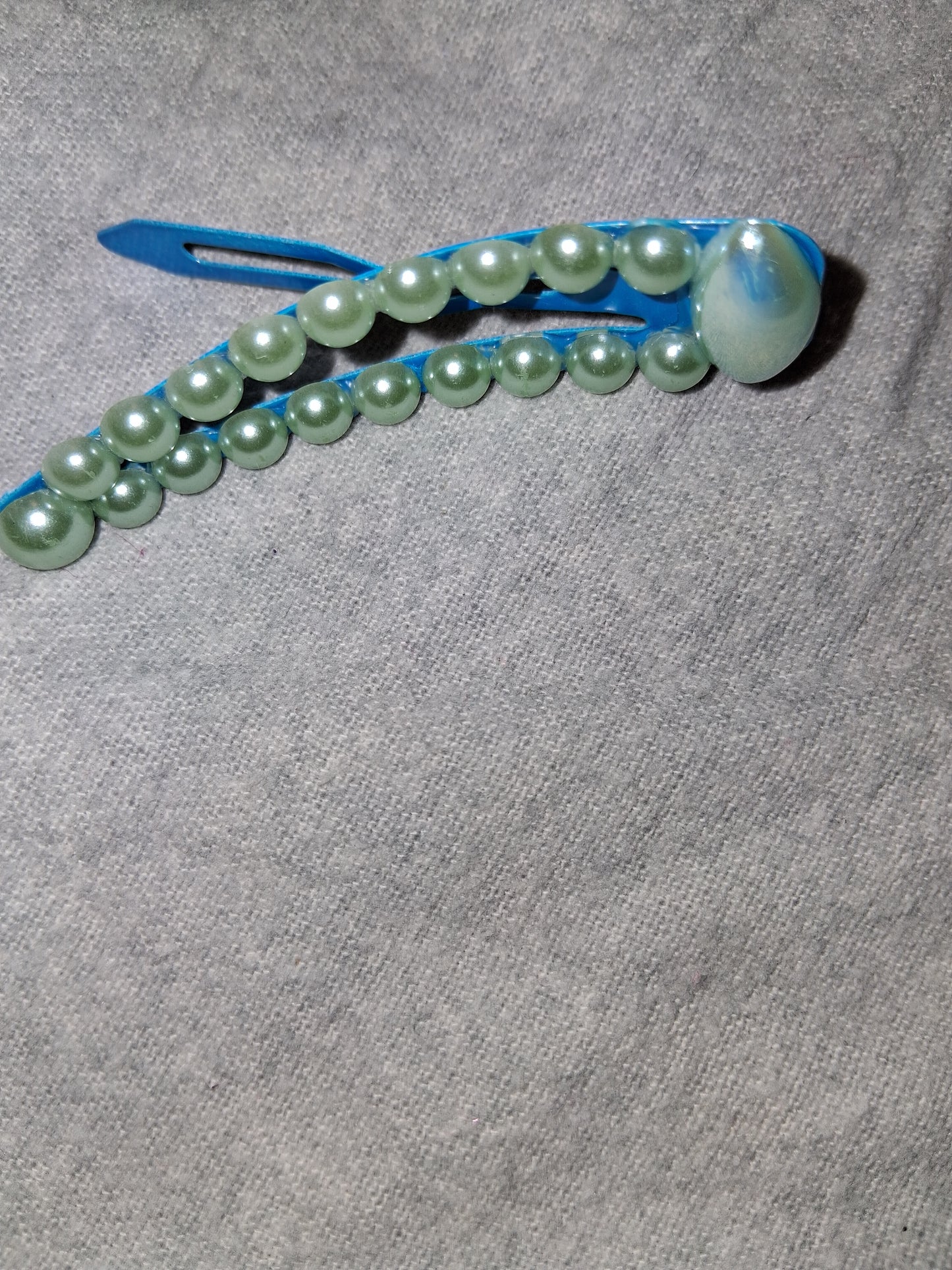COCOMONEY HAIR CLIP 3INCH CUSTOM 1 OF A KIND PIECE with gemstones