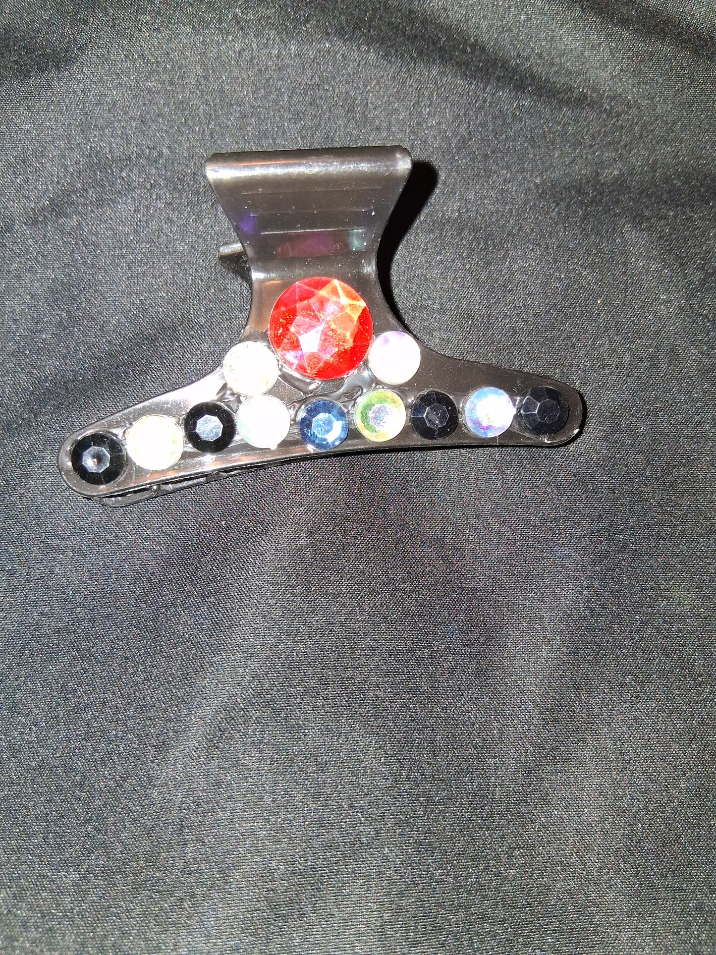 COCOMONEY HAIR CLIP 3INCH CUSTOM 1 OF A KIND PIECE with gemstones
