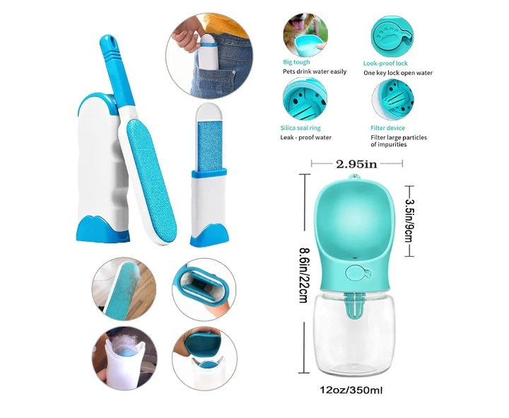 39-Piece Set of Puppy Essentials and Dog Stuff.Includes Dog Leash, Toys, Bowl, Brushes,and More.Perfect Welcome Home Present for Your New Puppies