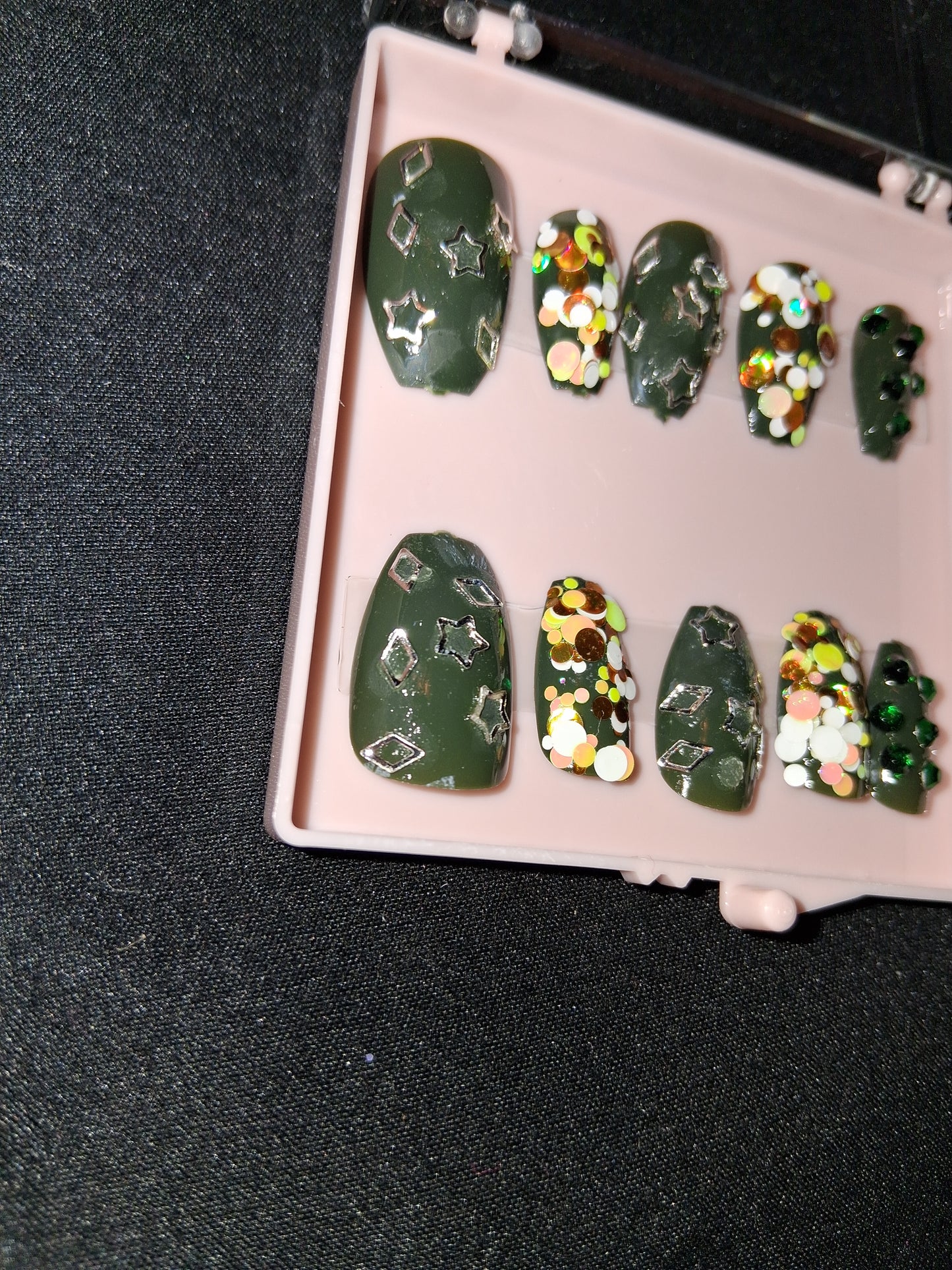 COCOMONEY NAILS CUSTOM 1 OF A KIND PIECES ACRYLIC COMES WITH FREE GIFTS