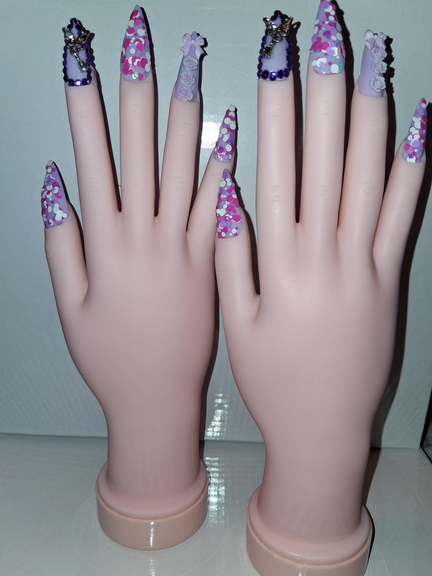 COCOMONEY NAILS CUSTOM 1 OF 1 GLUE ON PRESS ON COMES WITH FREE GIFTS #o52
