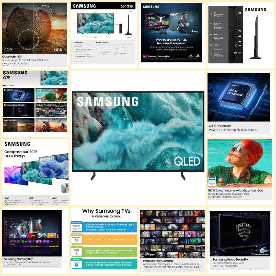 LG 86-Inch or Samsung 65-Inch Class QLED Q7F Series or TCL 55-Inch Class S5 UHD 4K LED