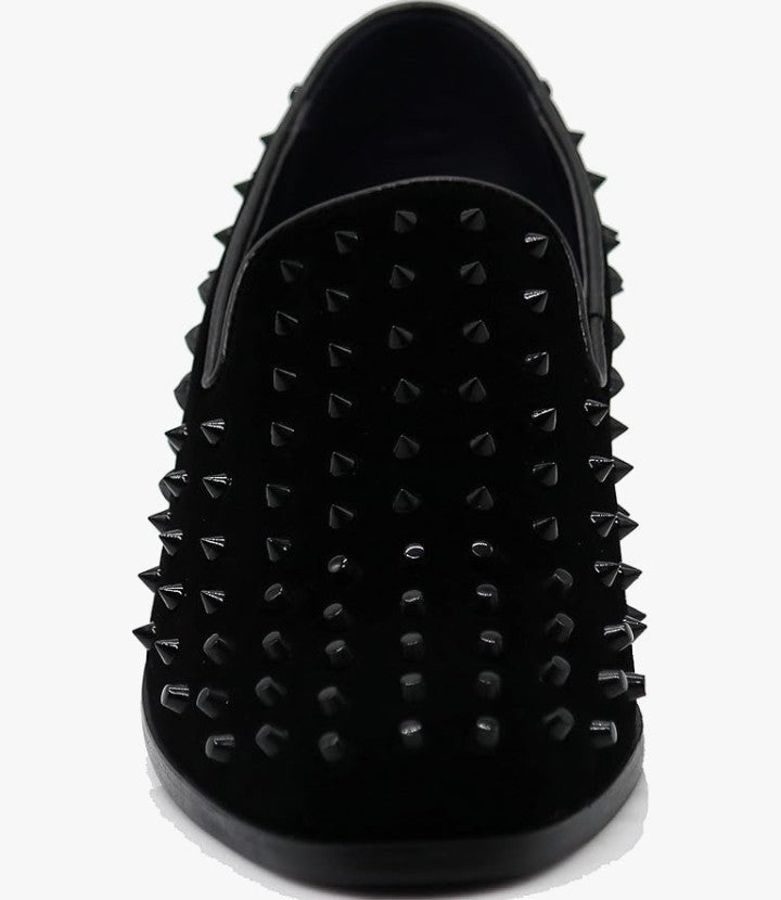 Velvet Rhinestone Designer Dress Loafers Slip On Shoes Classic Tuxedo Dress Shoes