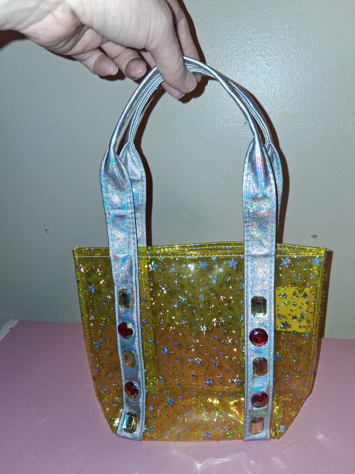 COCOMONEY MINI HANDBAG YELLOW CUSTOM ONLY 1 8HALF IN BY 6IN BY 3IN
