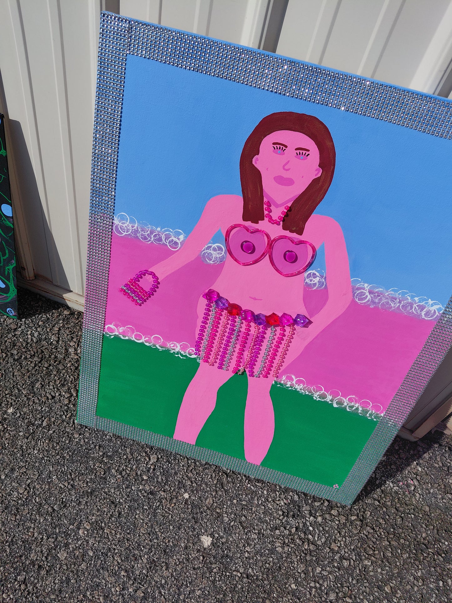 COCOMONEY ART 1 OF 1 blessed CUSTOM PIECE BY COCOMONEY painting on canvas