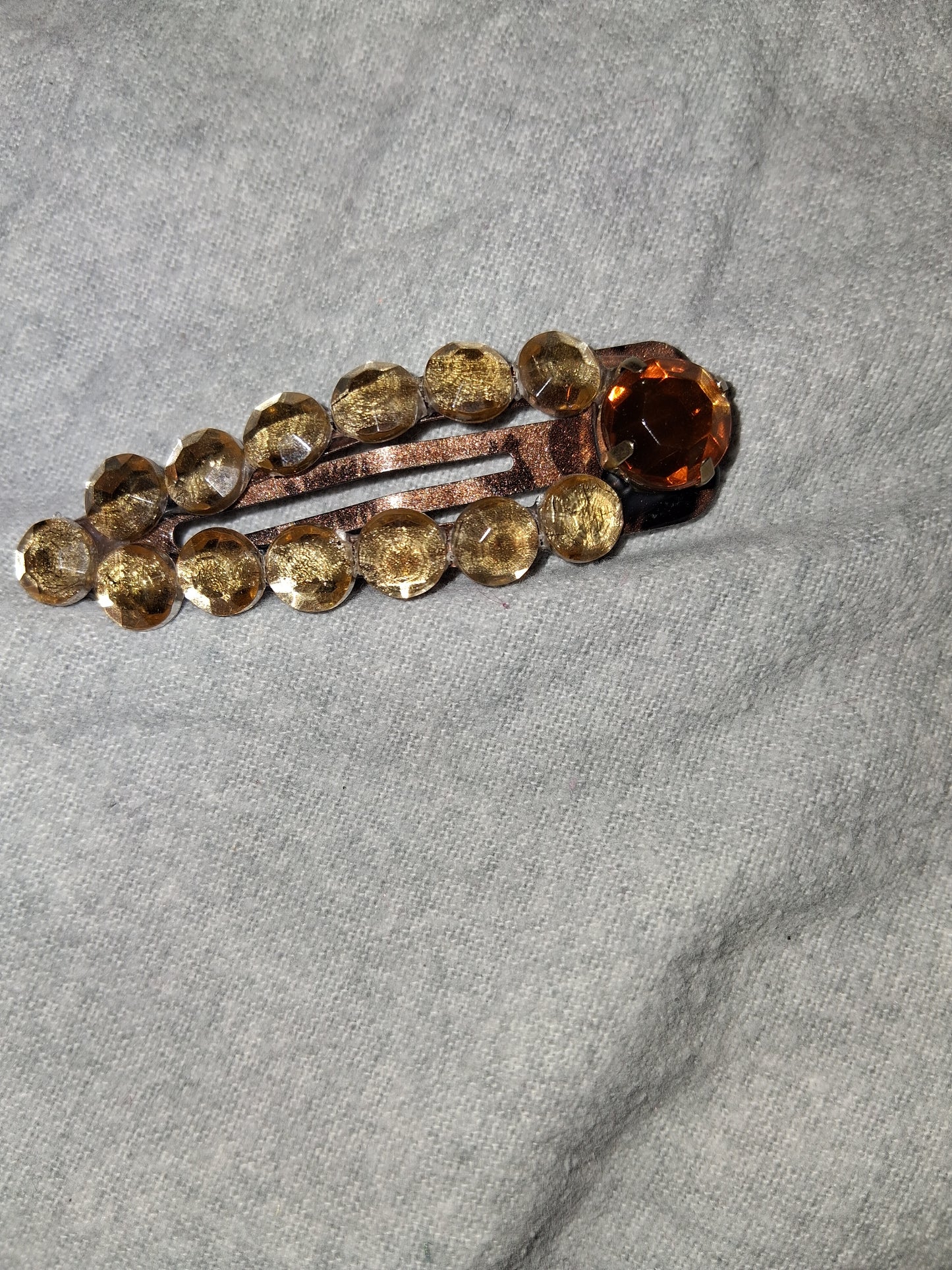 COCOMONEY HAIR CLIP 3INCH CUSTOM 1 OF A KIND PIECE with gemstones
