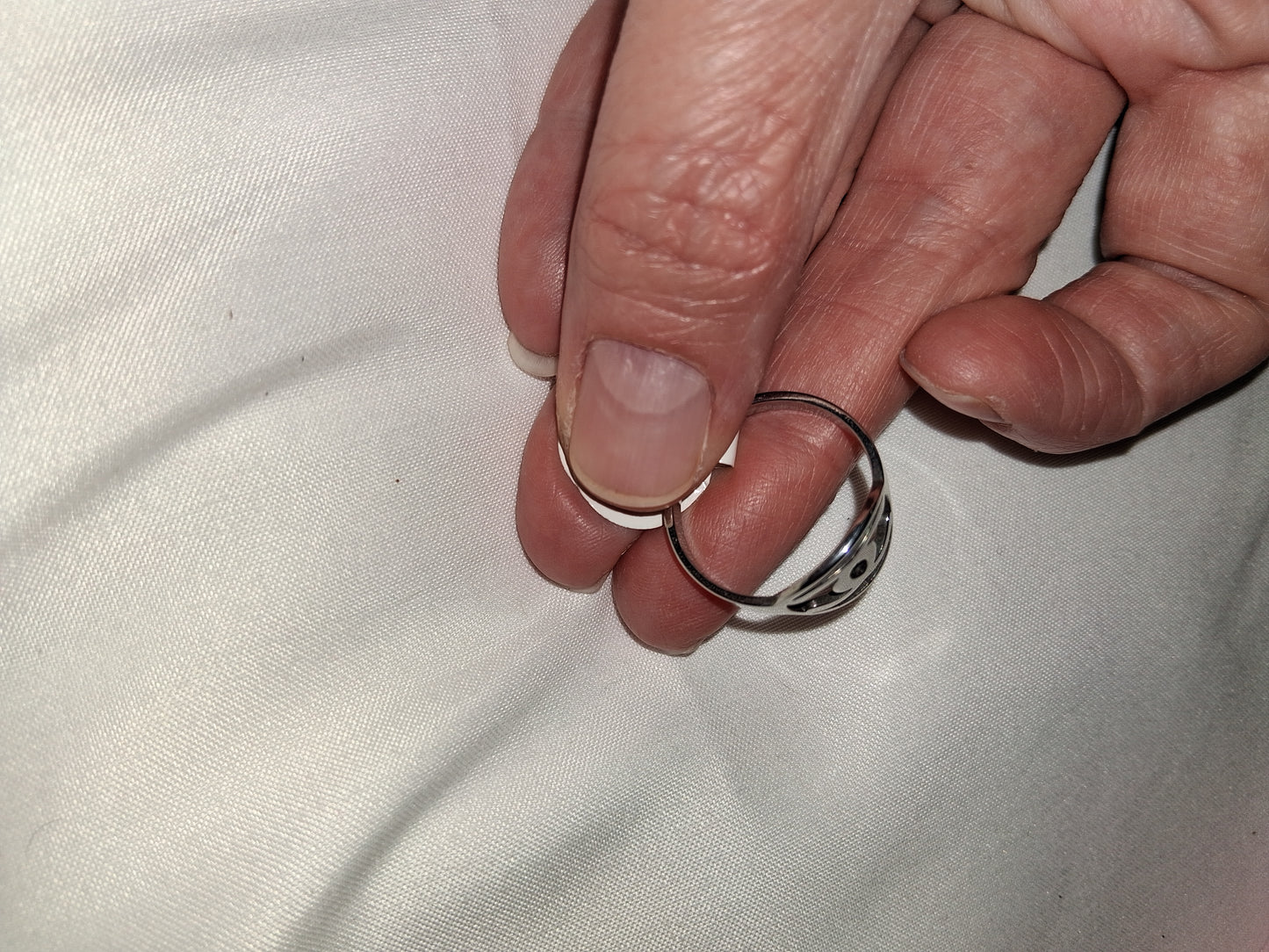 Unisex stainless steel ring size 9