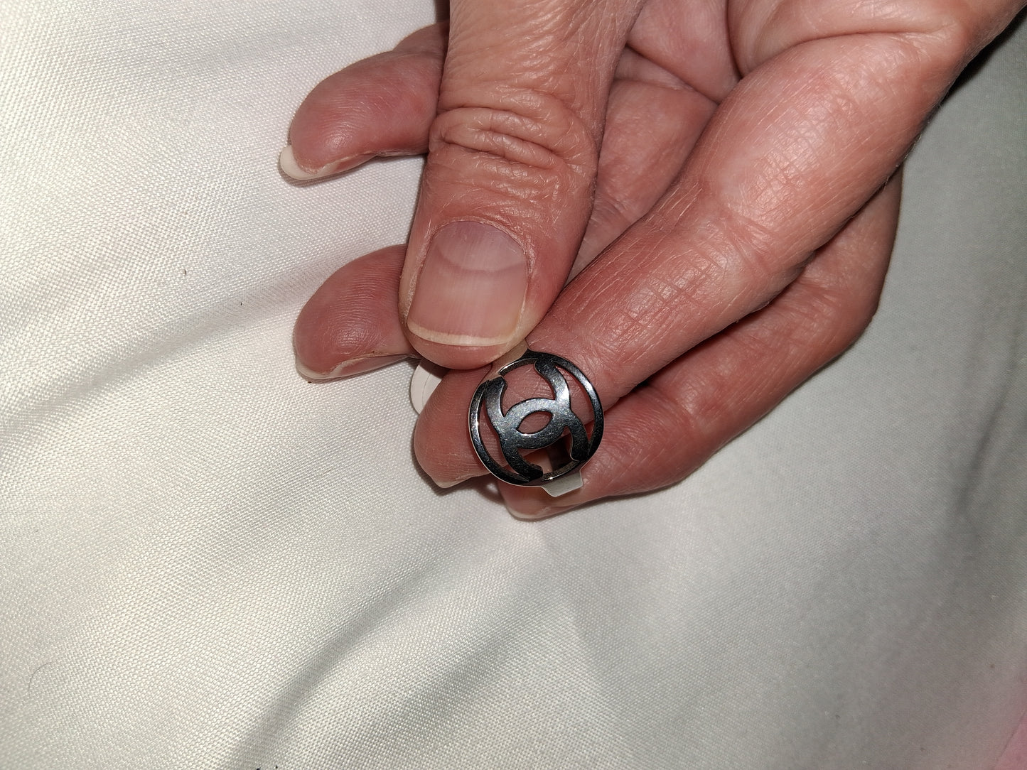 Unisex stainless steel ring size 9