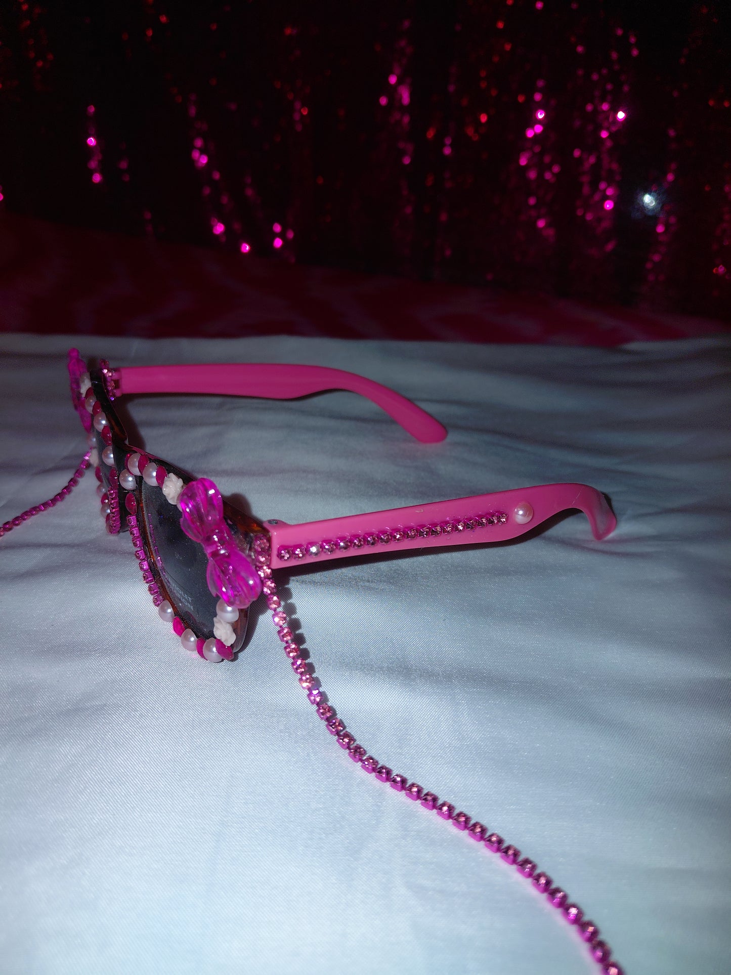 Cocomoney Glasses custom 1 of 1 pair sunglasses gemstones plastic materials uv COCOMONEY.STORE
