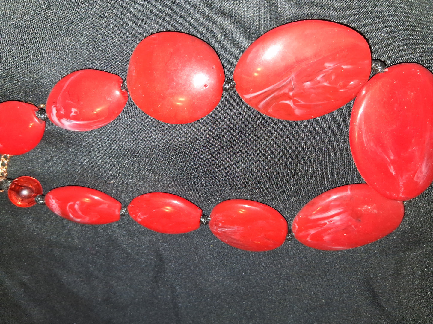 COCOMONEY NECKLACE GEMSTONES 18in