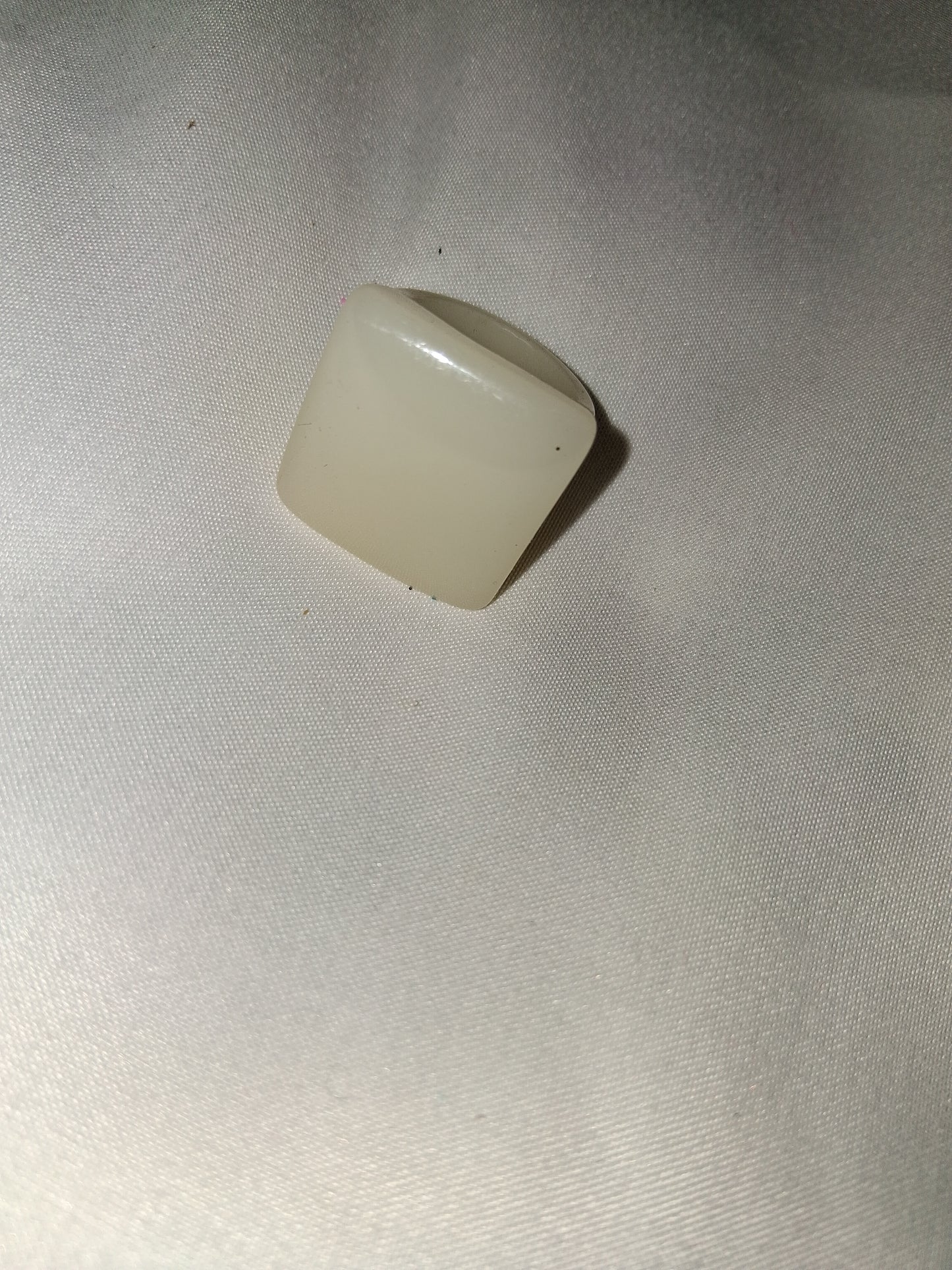 White costume ring COCOMONEY resin
