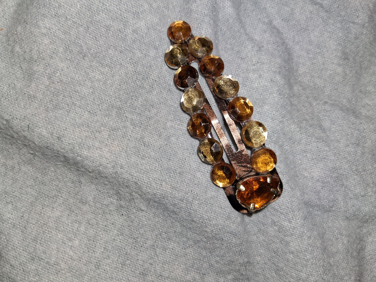 COCOMONEY HAIR CLIP 3INCH CUSTOM 1 OF A KIND PIECE with gemstones