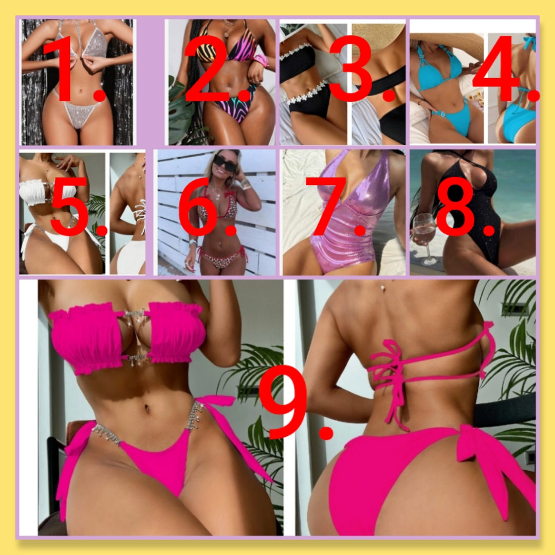 Sexy Swimsuits 1 & 2 piece choose option by number