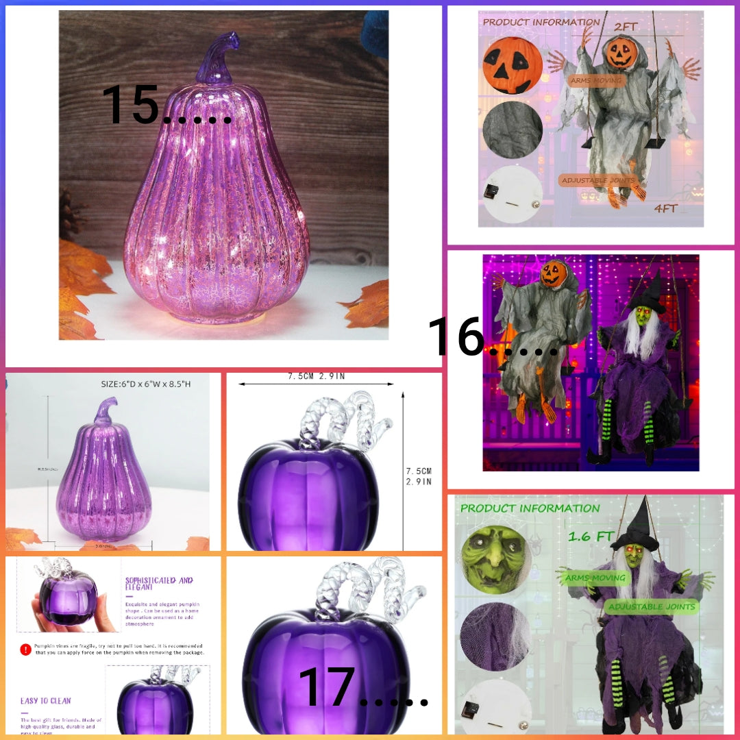 Halloween decor choose number by the item you want as shown in picture