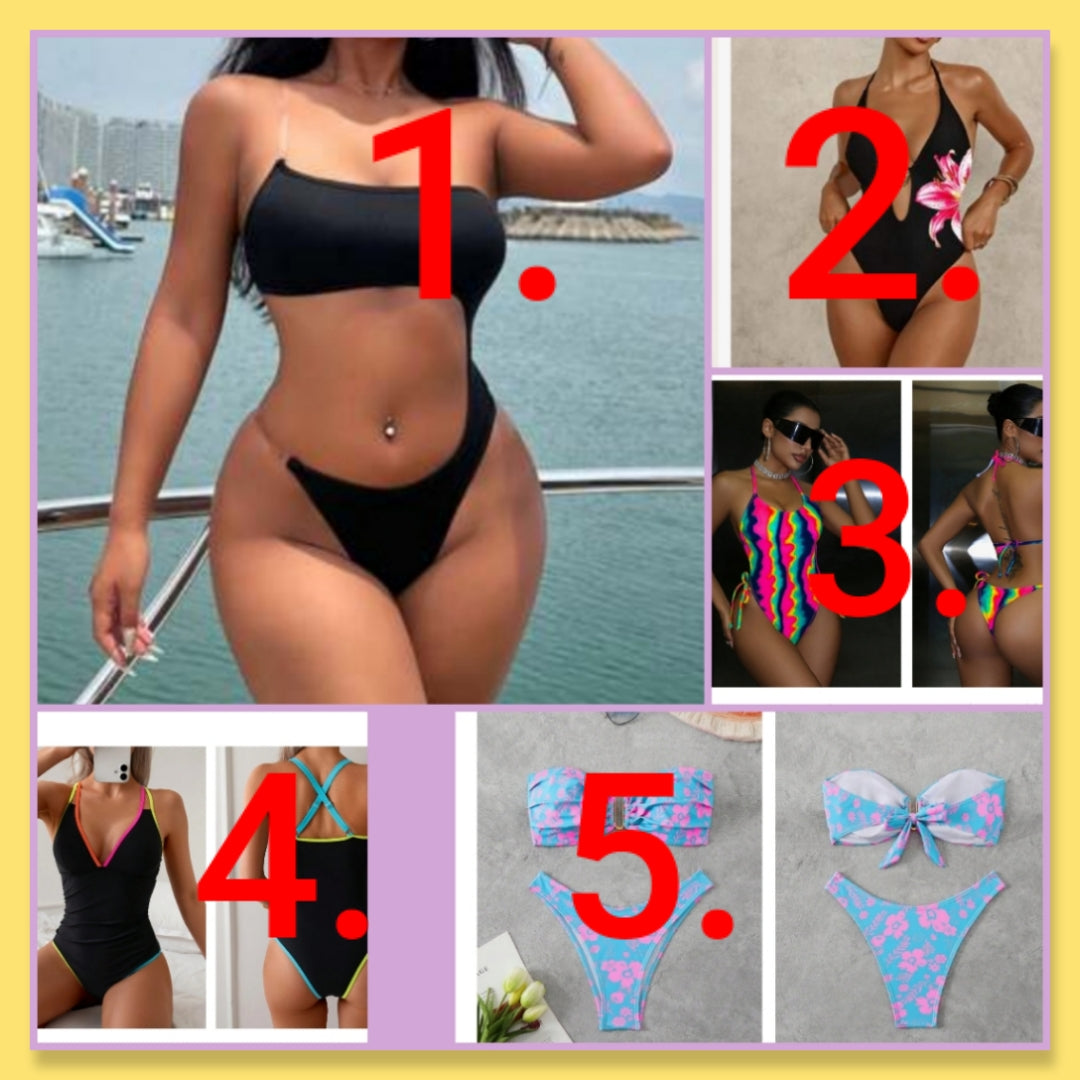 Sexy Swimsuits 1 & 2 piece choose option by number