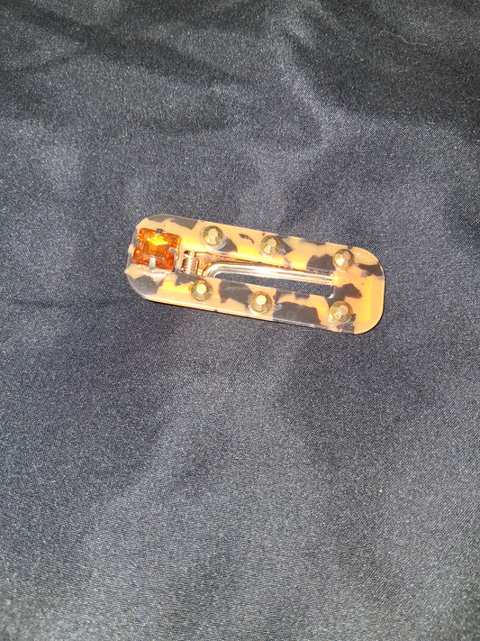 COCOMONEY HAIR CLIP 3INCH CUSTOM 1 OF A KIND PIECE with gemstones