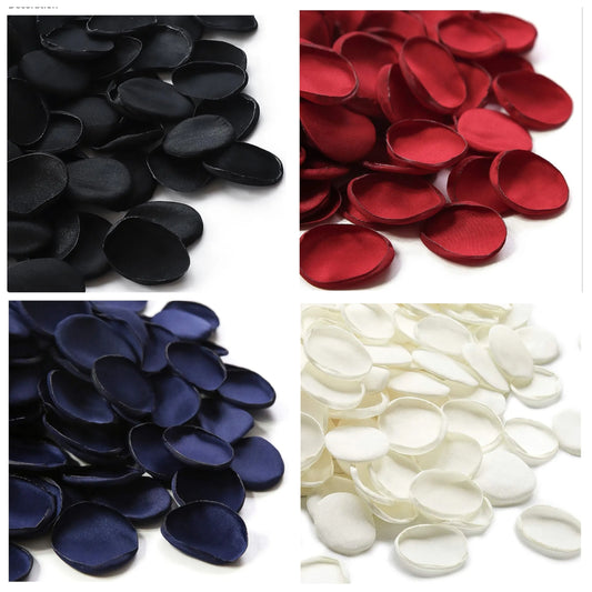500pcs Silk Rose Petals Navy Blue Flower Petals for Wedding Flower Girl Basket Aisle Scatter Dinner Table Centerpieces Party Confetti Bridal Shower Romantic Night Decoration