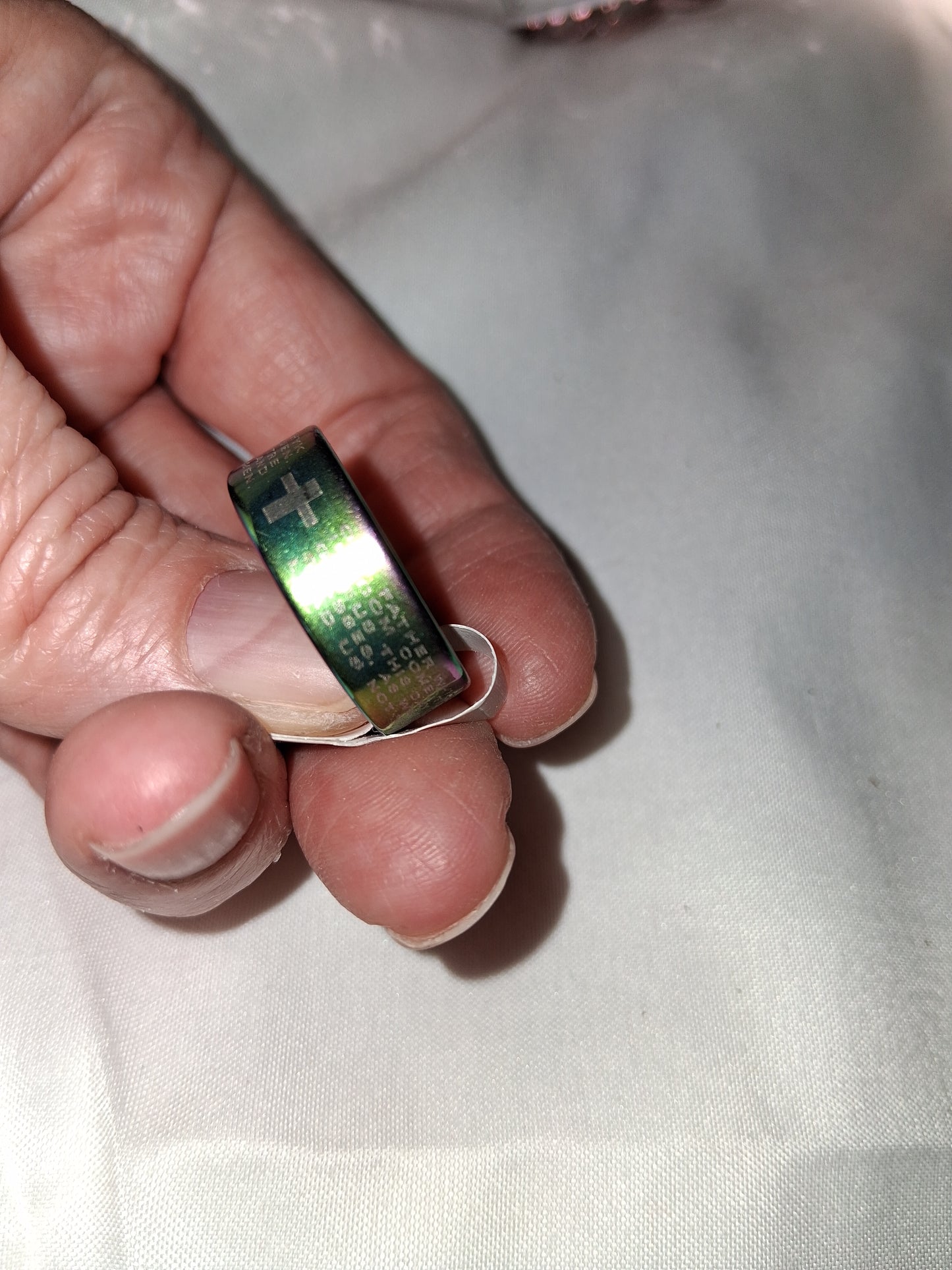 Unisex stainless steel ring size 8 COCOMONEY