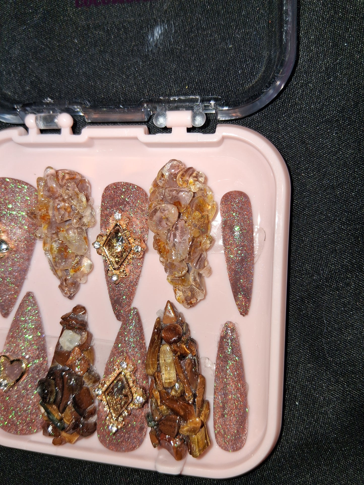 COCOMONEY NAILS CUSTOM 1 OF A KIND PIECES ACRYLIC COMES WITH FREE GIFTS