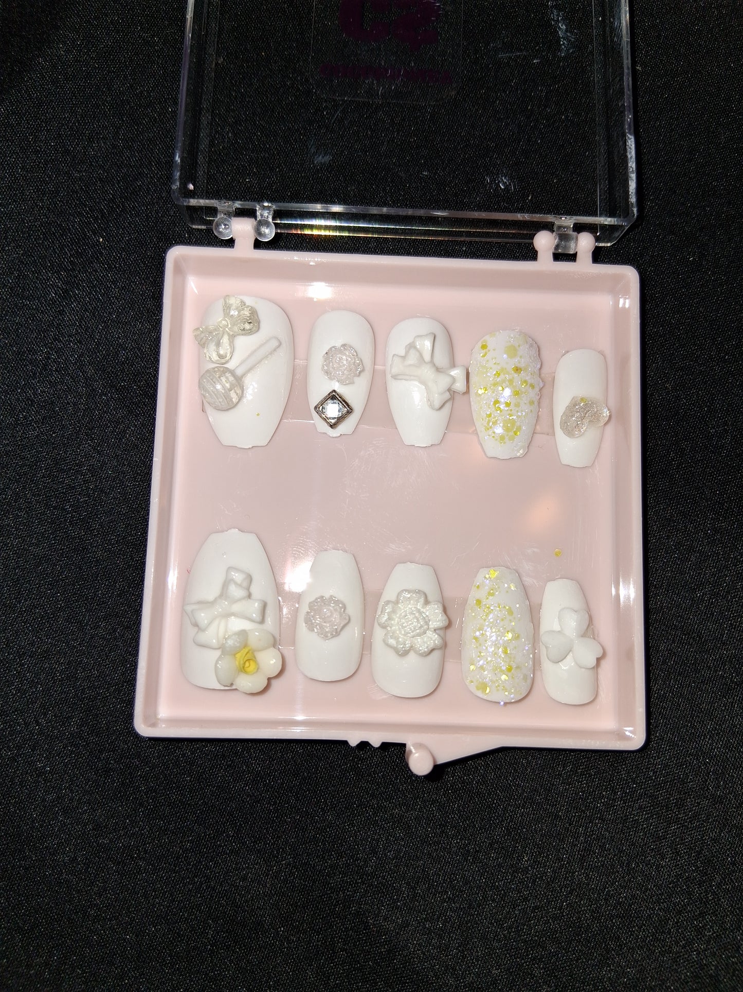 COCOMONEY NAILS CUSTOM ONE OF A KIND PIECES WITH NAIL BAG AND FREE GIFTS