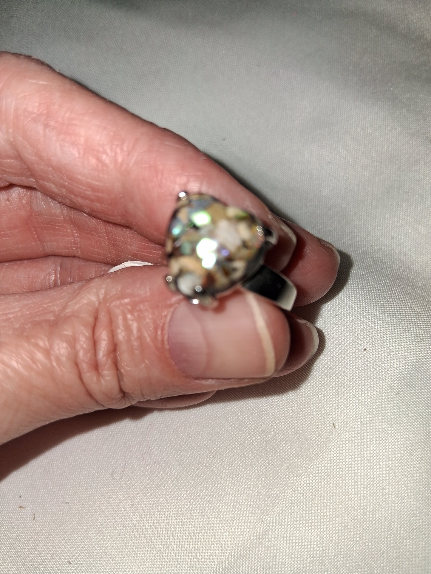 Silver plated ring COCOMONEY
