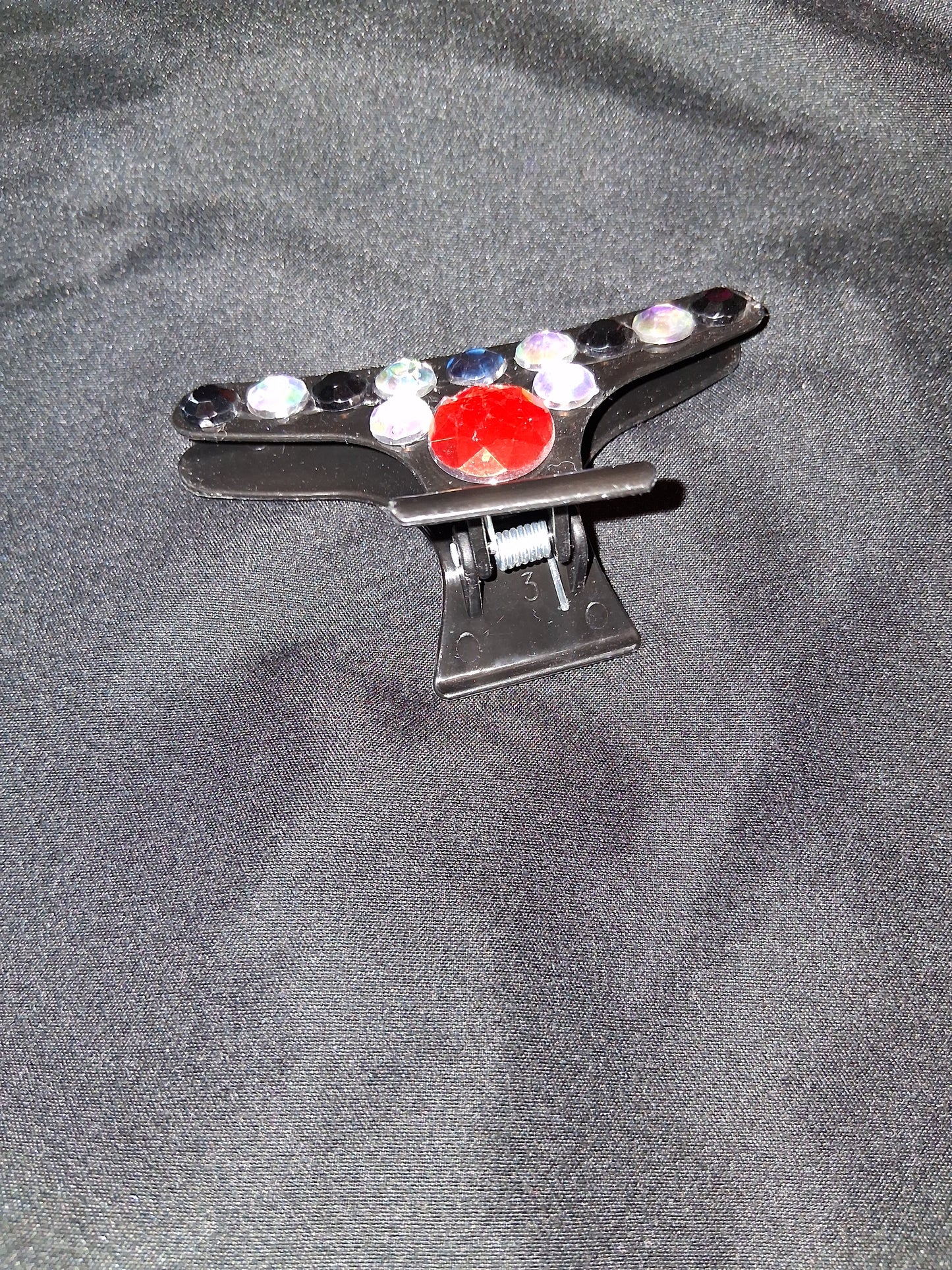 COCOMONEY HAIR CLIP 3INCH CUSTOM 1 OF A KIND PIECE with gemstones