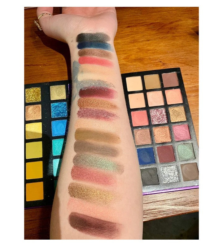 72 Colors Ultra Secret Eyeshadow Palette, 4 in1 Color Board Matte Shimmer Glitter Nude Natural All In One Makeup Palette Blendable Pigmented Make Up Eye Shadow Pallet Gift Kit