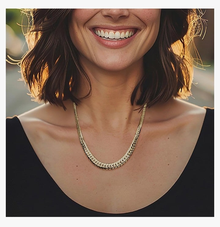 Italian 18kt Yellow Gold Graduated Cuban-Link Necklace