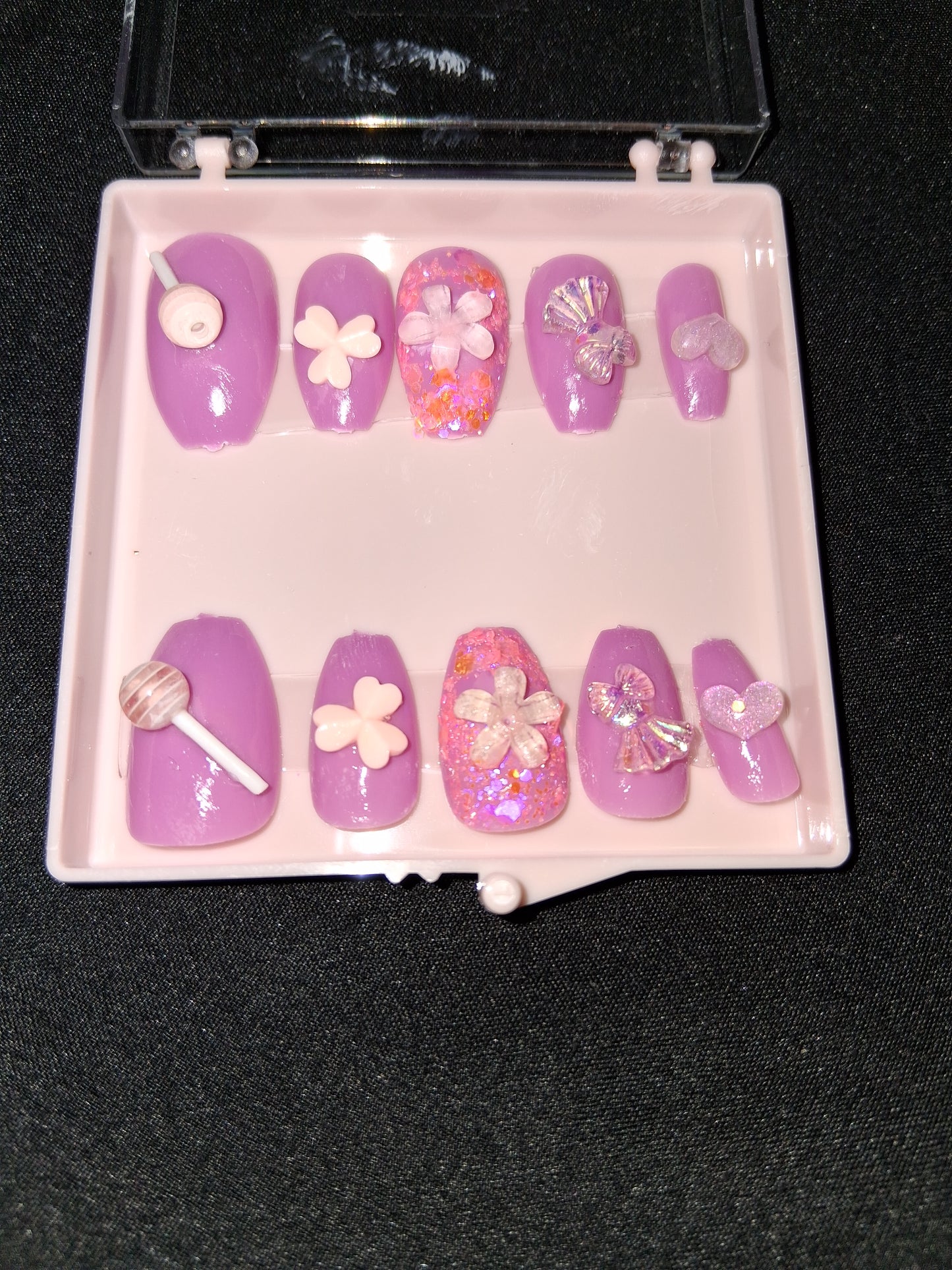 COCOMONEY NAILS CUSTOM ONE OF A KIND PIECES WITH NAIL BAG AND FREE GIFTS