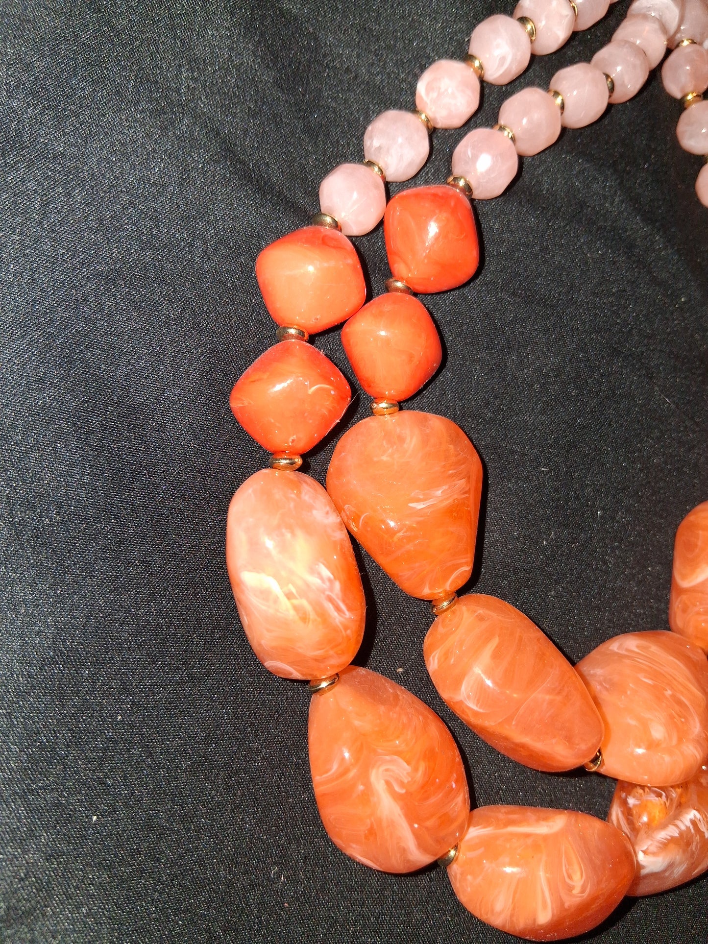 COCOMONEY NECKLACE GEMSTONES 18IN