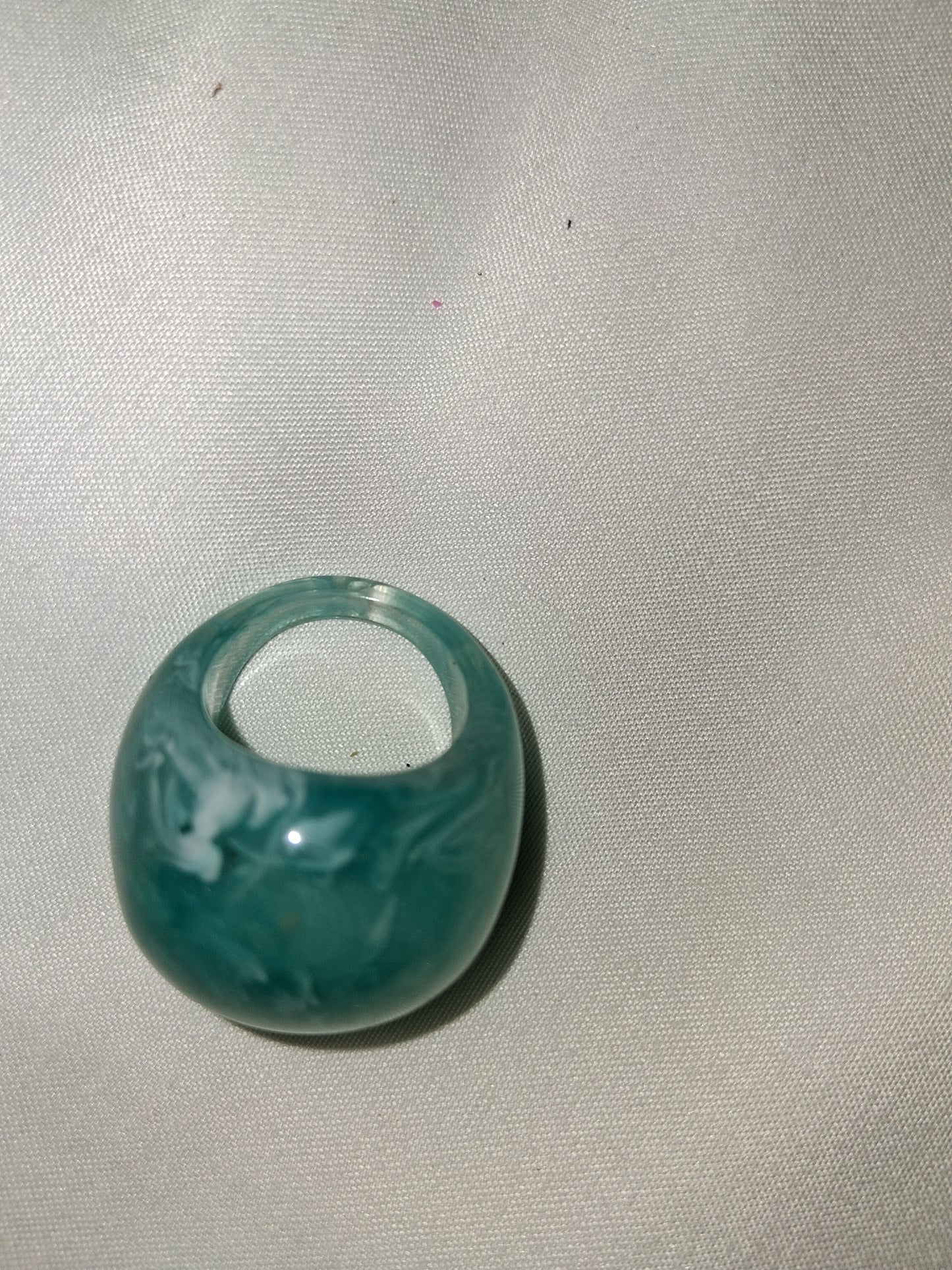 Green costume ring COCOMONEY resin