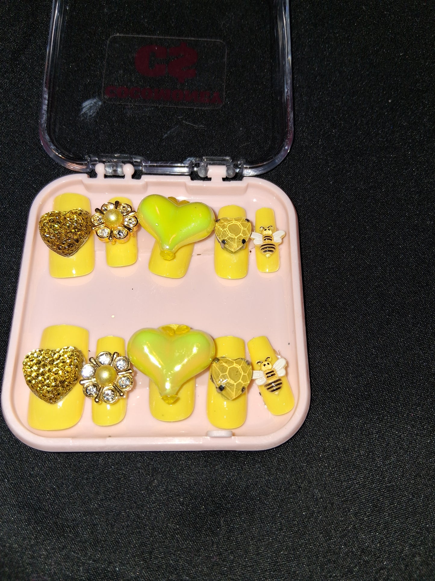 COCOMONEY NAILS CUSTOM ONE OF A KIND PIECES WITH NAIL BAG AND FREE GIFTS