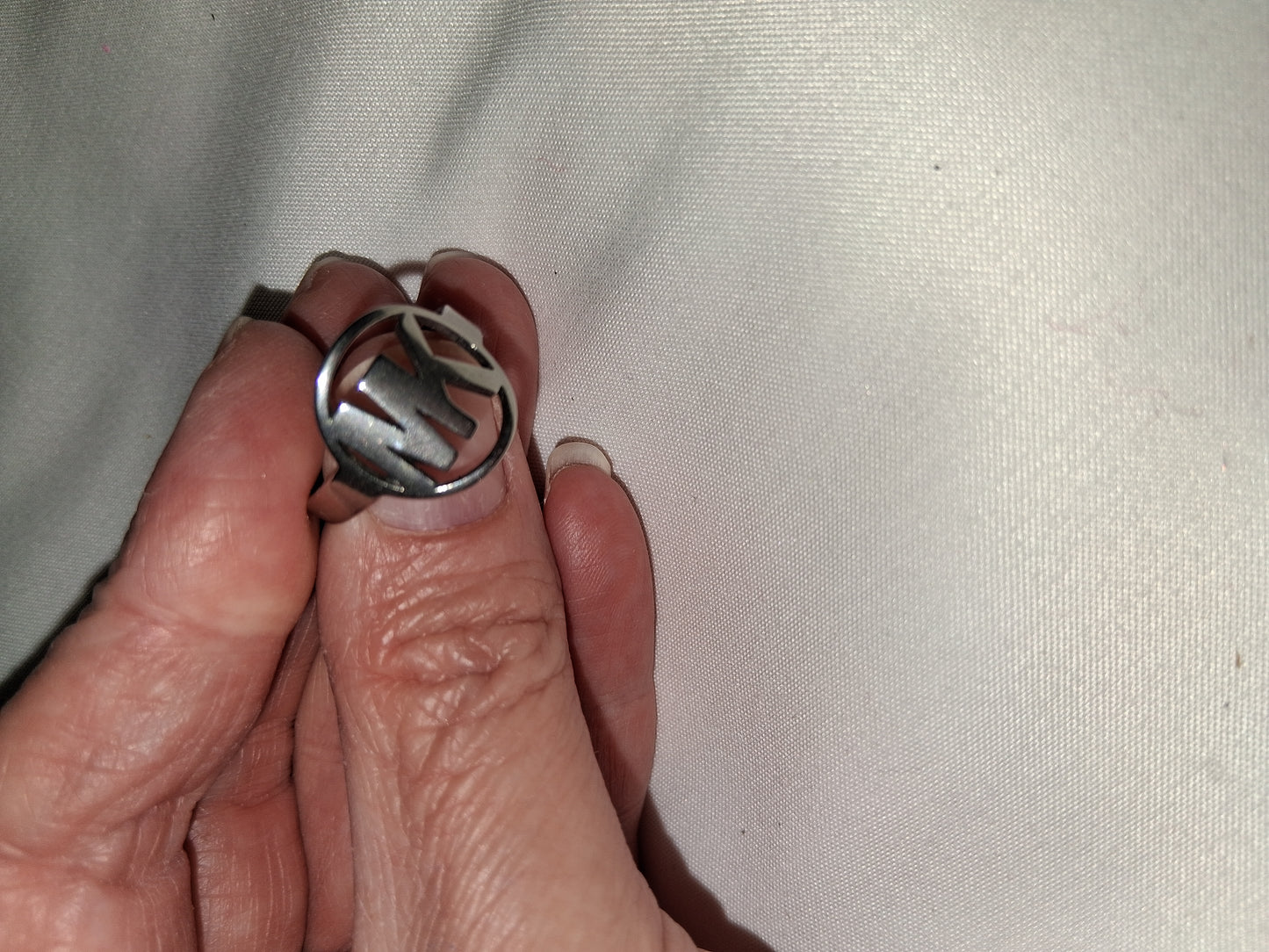 Stainless steel ring size 7