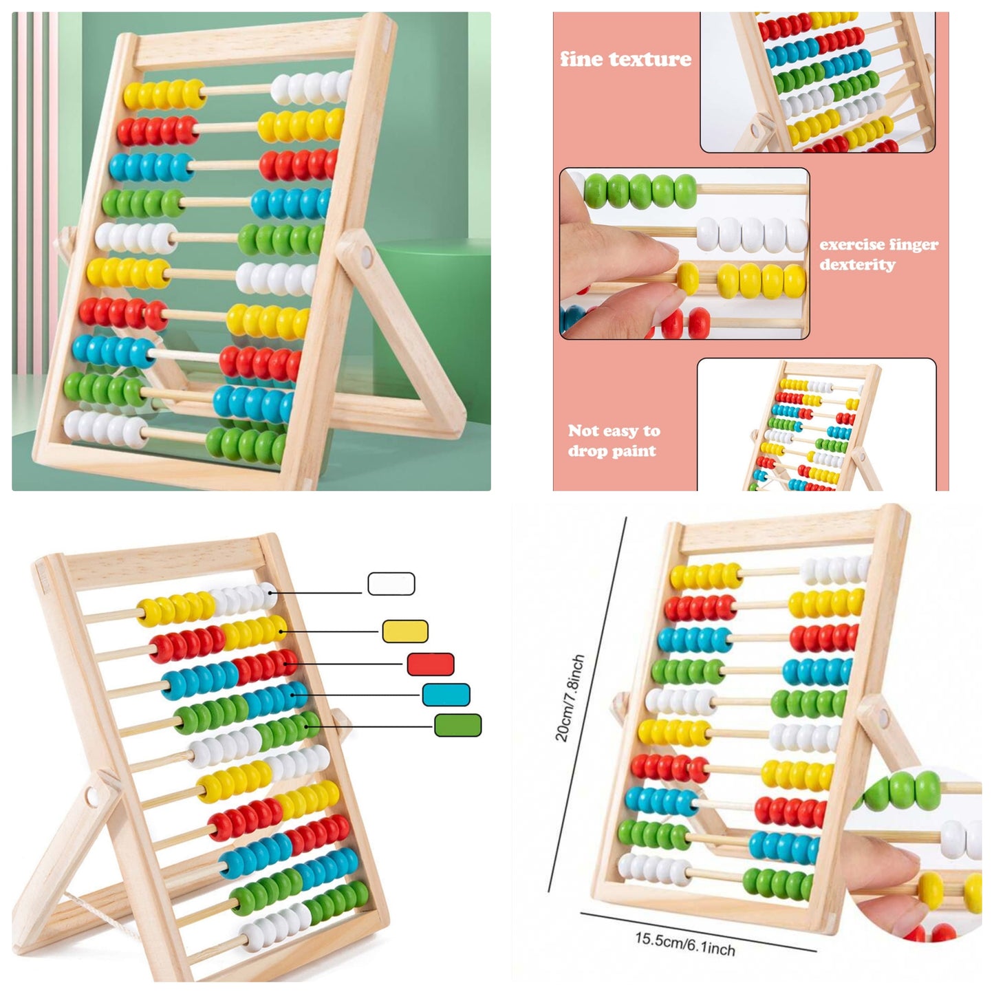 A Set Of Children's Wooden Computing Stand, Which Is Helpful For The Baby's Visual And Sensory Development School, Student,Stationery,School Supplies Baby Toys,Kids Toys,Wooden Toys,Baby Toys,Kids Toys,Toddler Toys