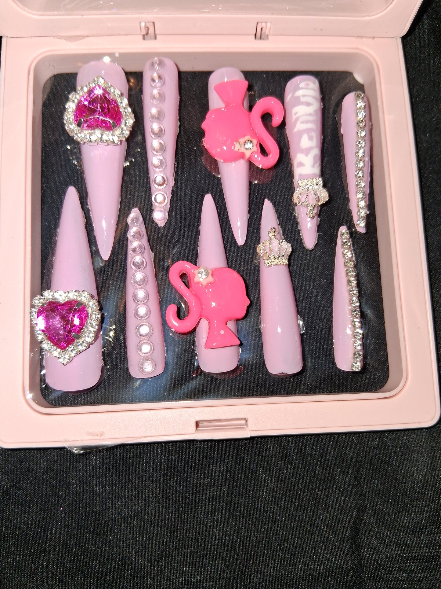 COCOMONEY NAILS CUSTOM 1 OF 1 GLUE ON PRESS ON COMES WITH FREE GIFTS #p51