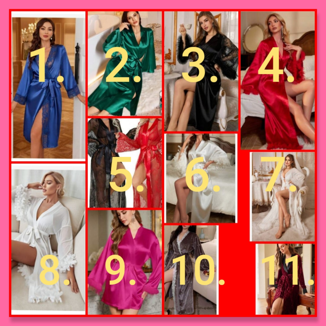 Luxury robes choose number by the item you want