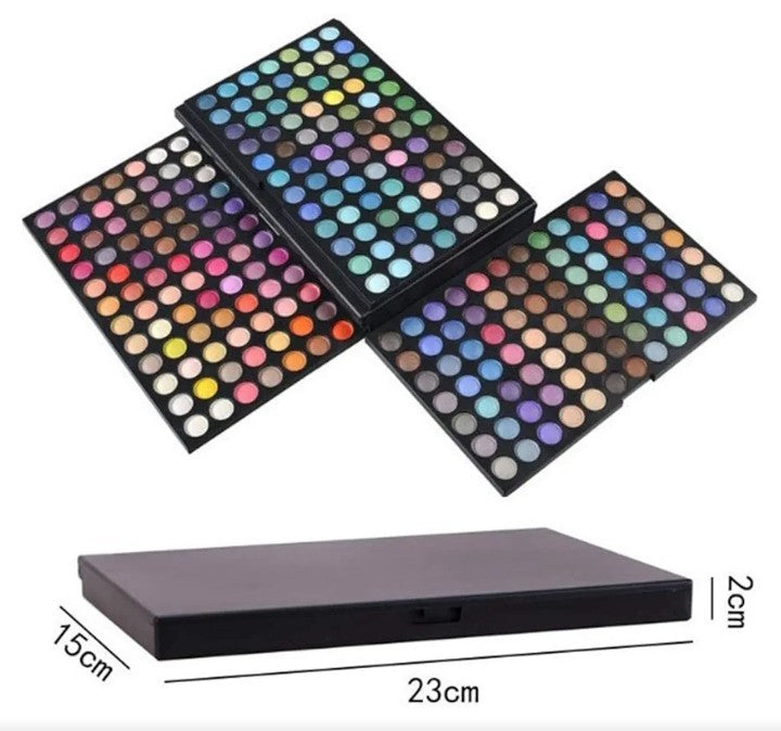 Professional 252 Colors Highlight Eyeshadow Palette Makeup Contouring Kit - Highly Pigmented Nudes Warm Natural Matte Shimmer Cosmetic Eye Shadows Pallet Powder Palette