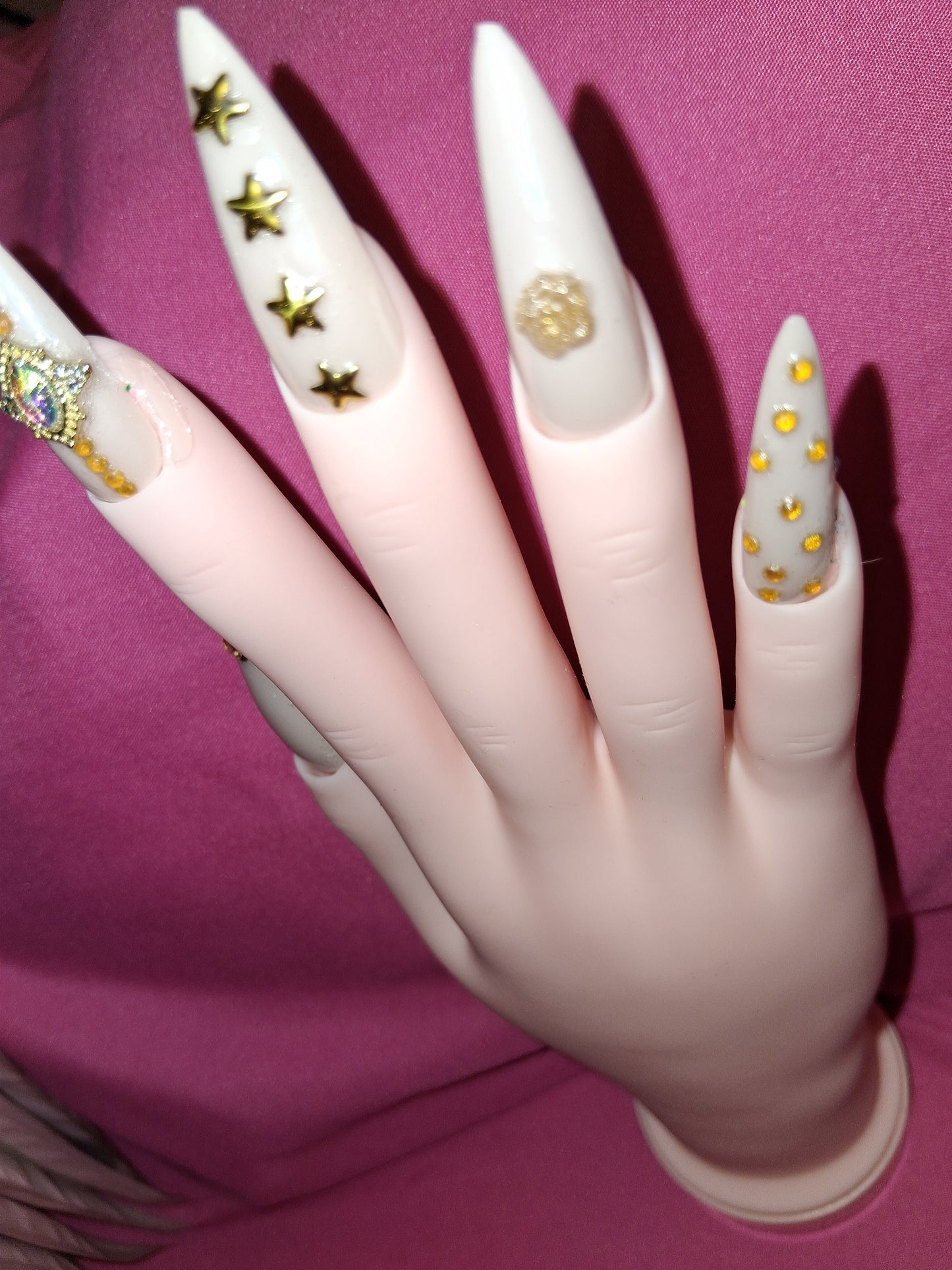 COCOMONEY NAILS CUSTOM 1 OF 1 GLUE ON PRESS ON COMES WITH FREE GIFTS #b98