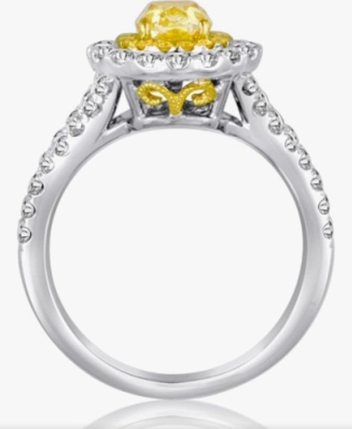 COCOMONEY
18K Gold Ring with Yellow Diamonds