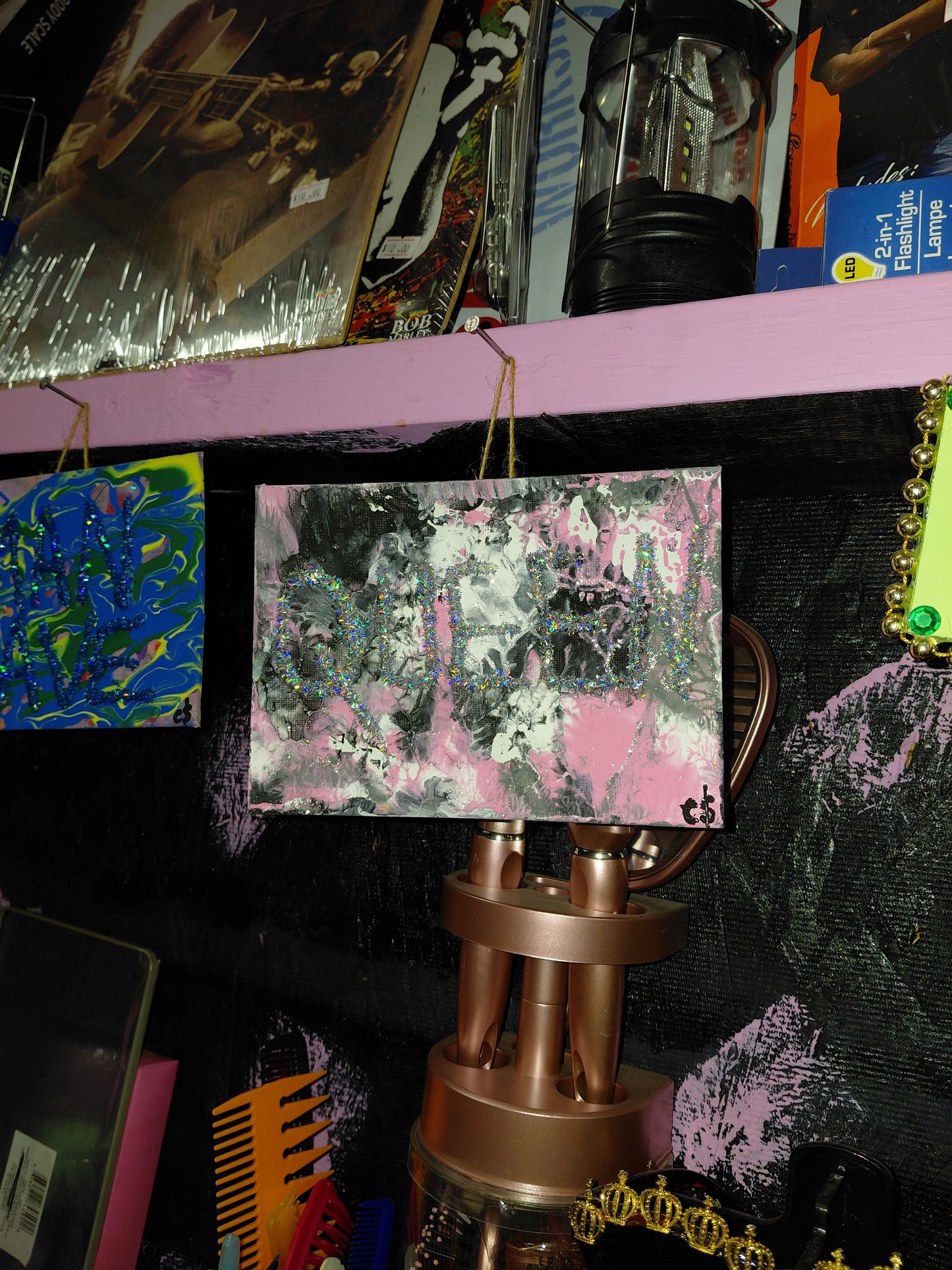 COCOMONEY ART 1 OF 1 CUSTOM PIECE BY COCOMONEY painting on canvas acrylic