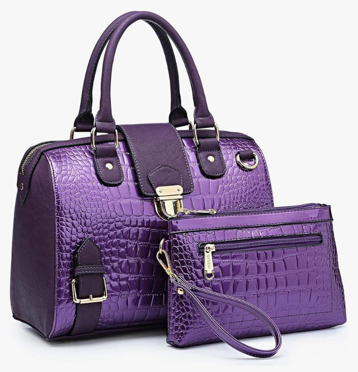 Handbags Purses Fashion Satchel Bags Top Handle Shoulder Bags Vegan Leather Work Bag