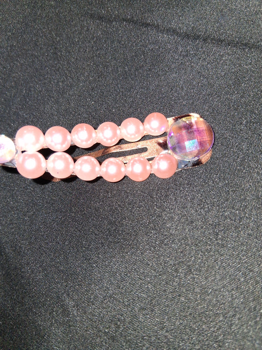 COCOMONEY HAIR CLIP 3INCH CUSTOM 1 OF A KIND PIECE with gemstones