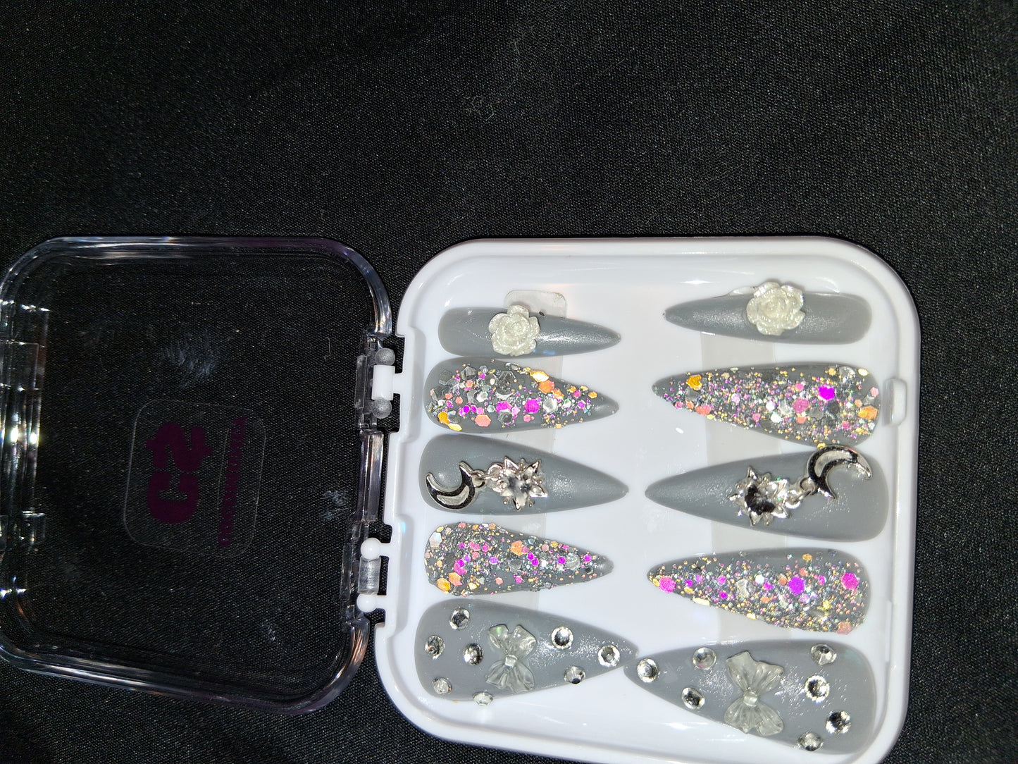 COCOMONEY NAILS CUSTOM ONE OF A KIND PIECES WITH NAIL BAG AND FREE GIFTS ACRYLIC